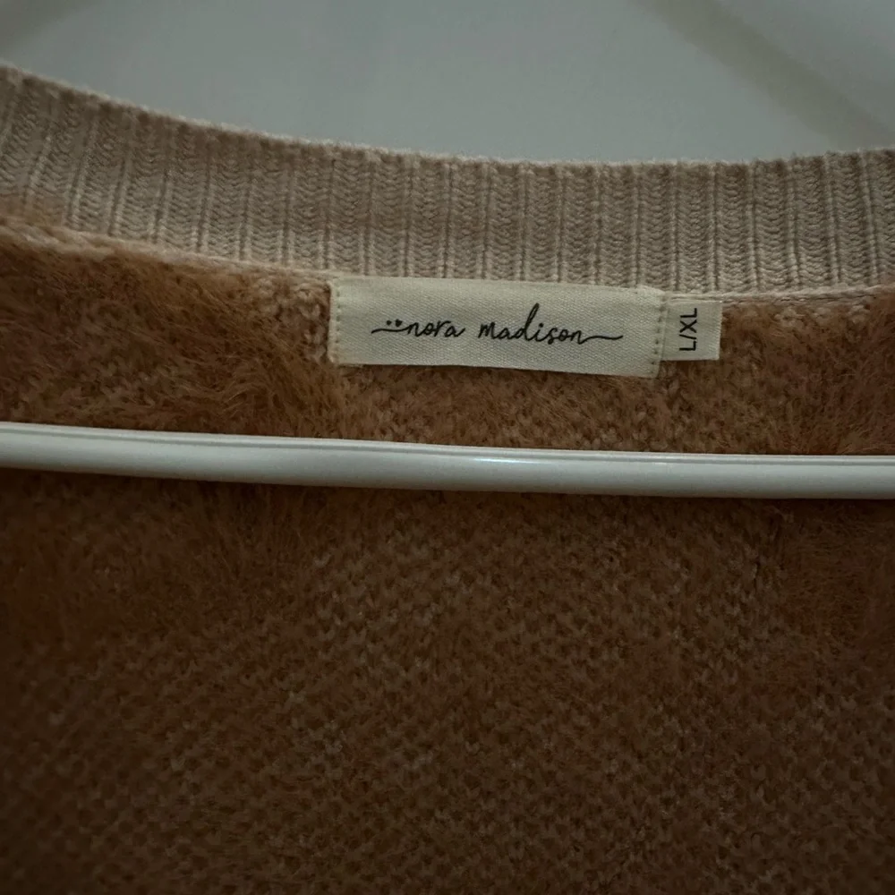 Nora Madison Tan Knit Sweater - Picture 3 of 7